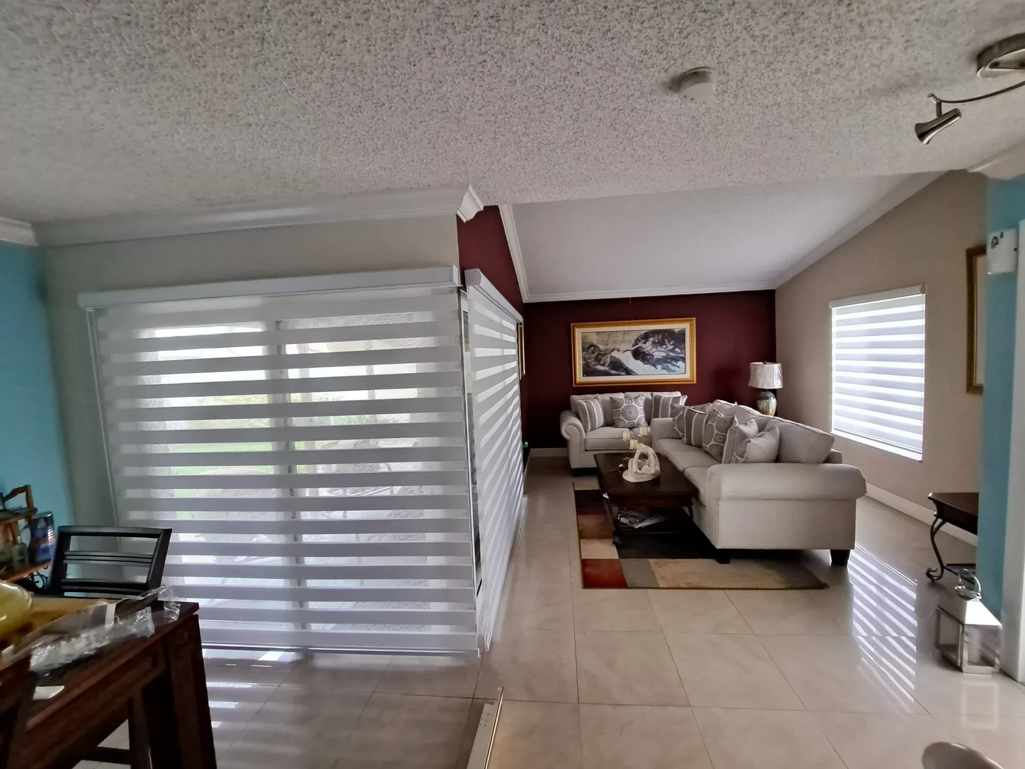 Motorized blinds for large residential windows